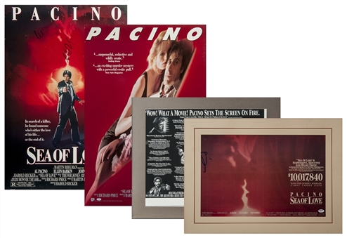 Lot of 4 Al Pacino Signed Movie Posters (PSA/DNA)